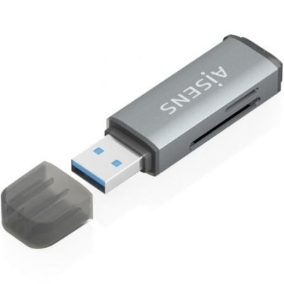 Lector de Tarjetas Externo Aisens ASCR-2A09-GR/ USB 3.1 | Lectores de Tarjetas