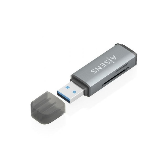 Lector de Tarjetas Externo Aisens ASCR-2A09-GR/ USB 3.1 | Lectores de Tarjetas