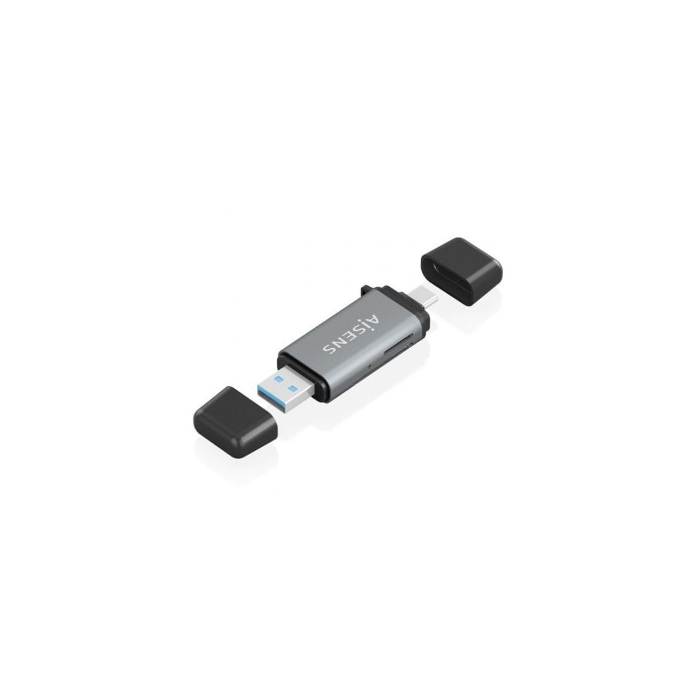 Lector de Tarjetas Externo Aisens ASCR-2AC11-GR/ USB 3.1 | Lectores de Tarjetas