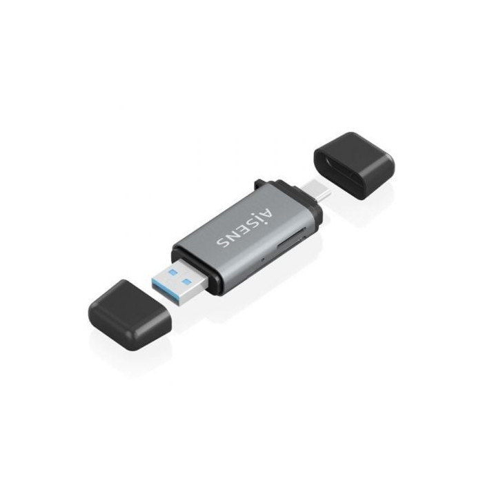 Lector de Tarjetas Externo Aisens ASCR-2AC11-GR/ USB 3.1 | Lectores de Tarjetas