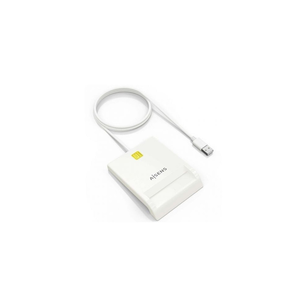 Lector de DNI y Tarjetas Aisens ASCR-SN07-W/ USB 2.0/ Blanco | Lectores DNI