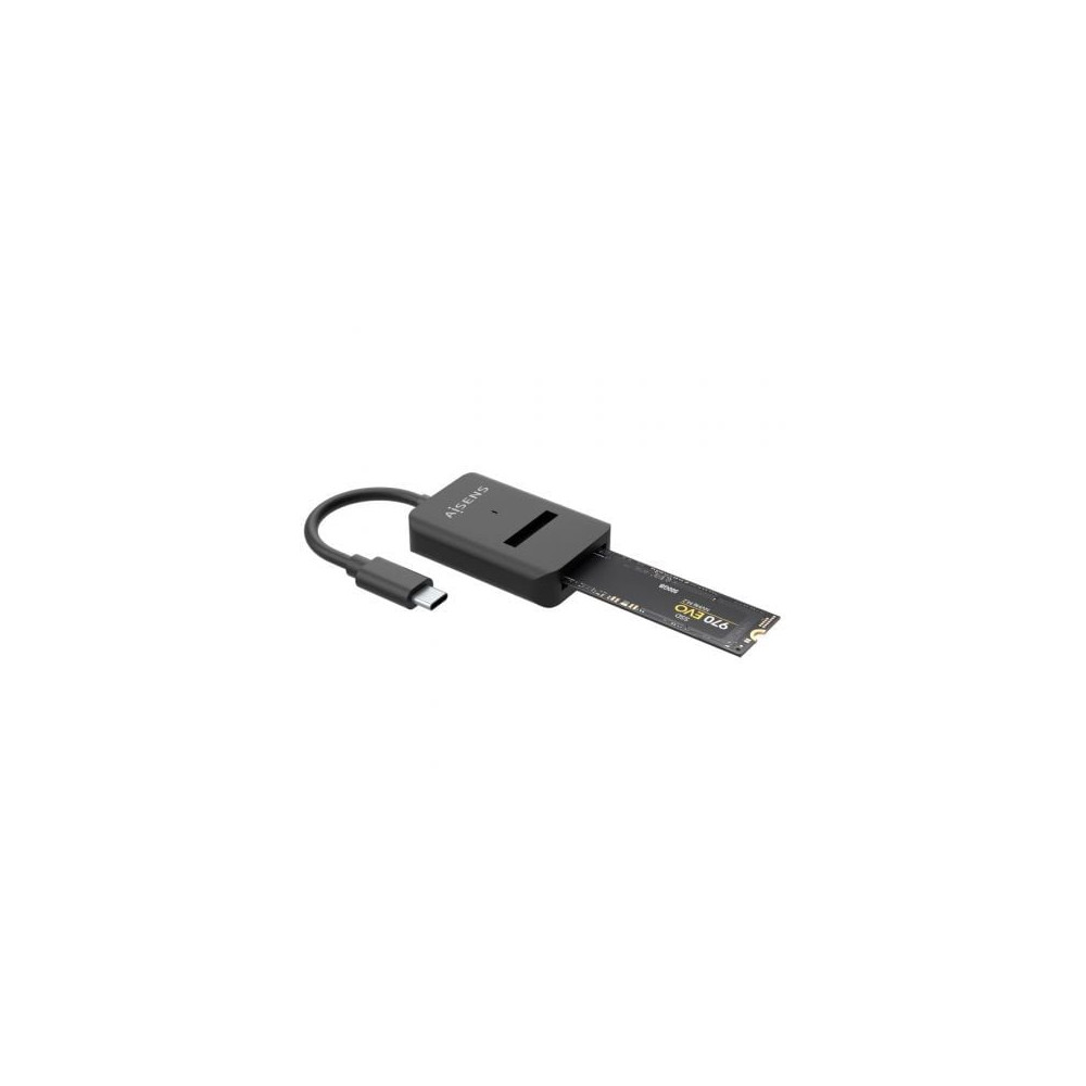 Dock USB Tipo-C para SSD M2 SATA/NVMe Aisens ASUC-M2D011-BK/ Negro | Cajas Externas