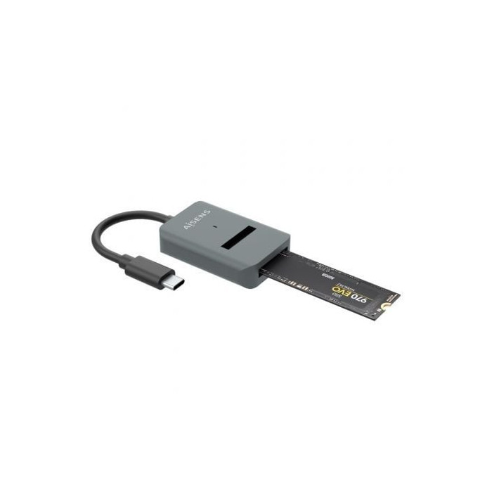 Dock USB Tipo-C para SSD M2 SATA/NVMe Aisens ASUC-M2D012-GR/ Gris | Cajas Externas