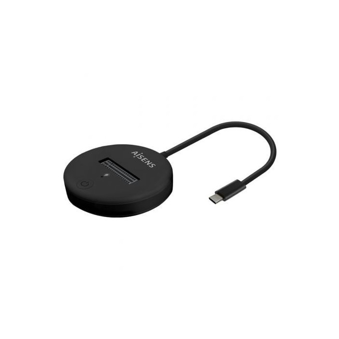 Dock USB Tipo-C para SSD M2 SATA/NVMe Aisens ASUC-M2D013-BK/ Negro | Cajas Externas