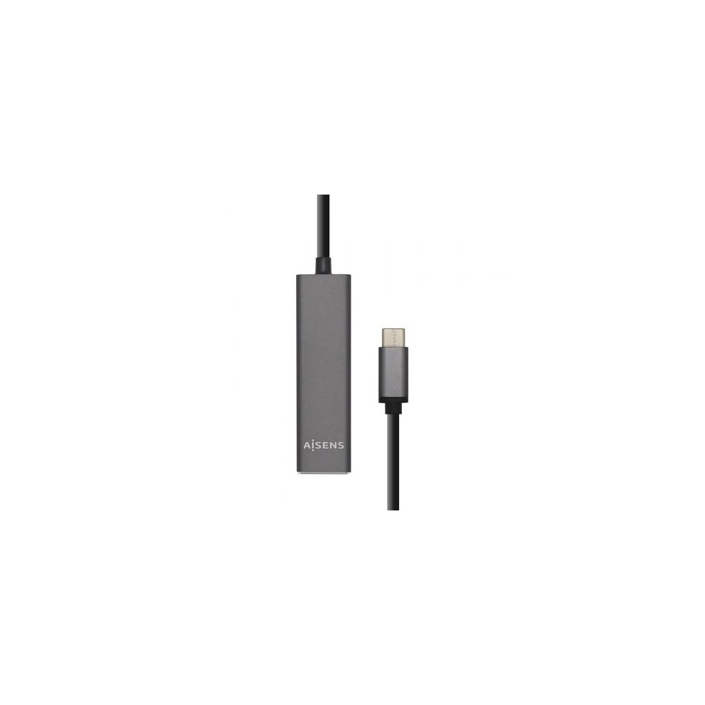 Hub USB Tipo-C Aisens A109-0403/ 4xUSB/ Gris | Hubs USB