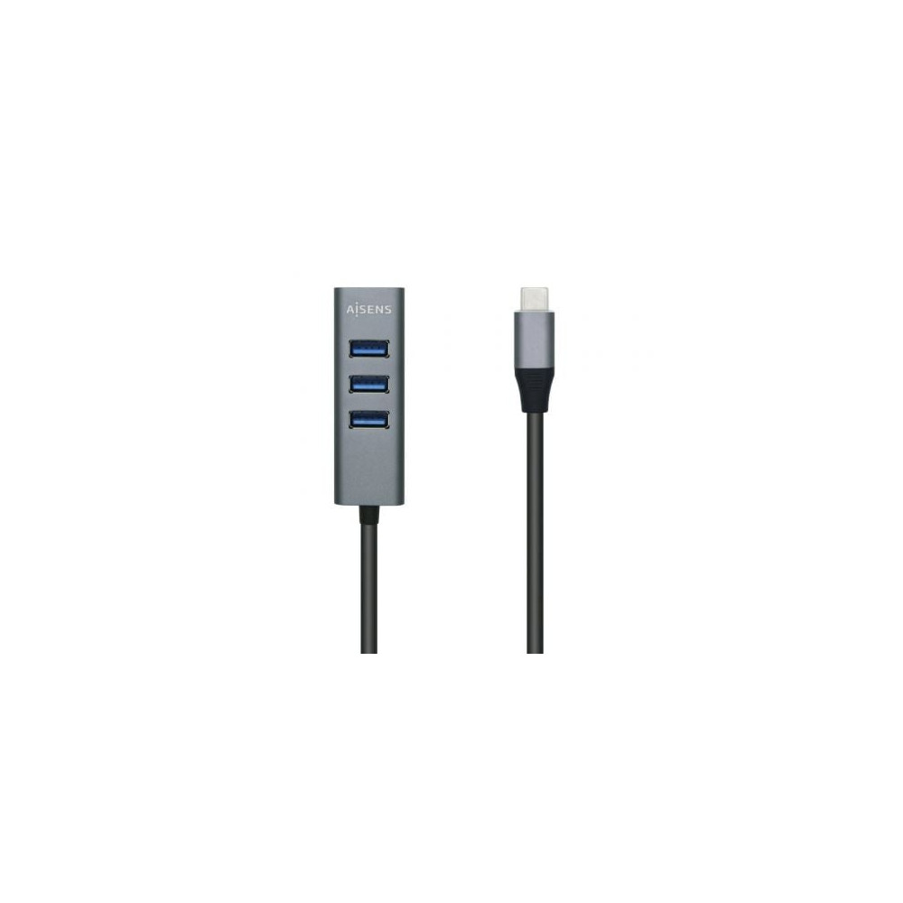 Hub USB Tipo-C Aisens A109-0508/ 4xUSB/ Gris | Hubs USB