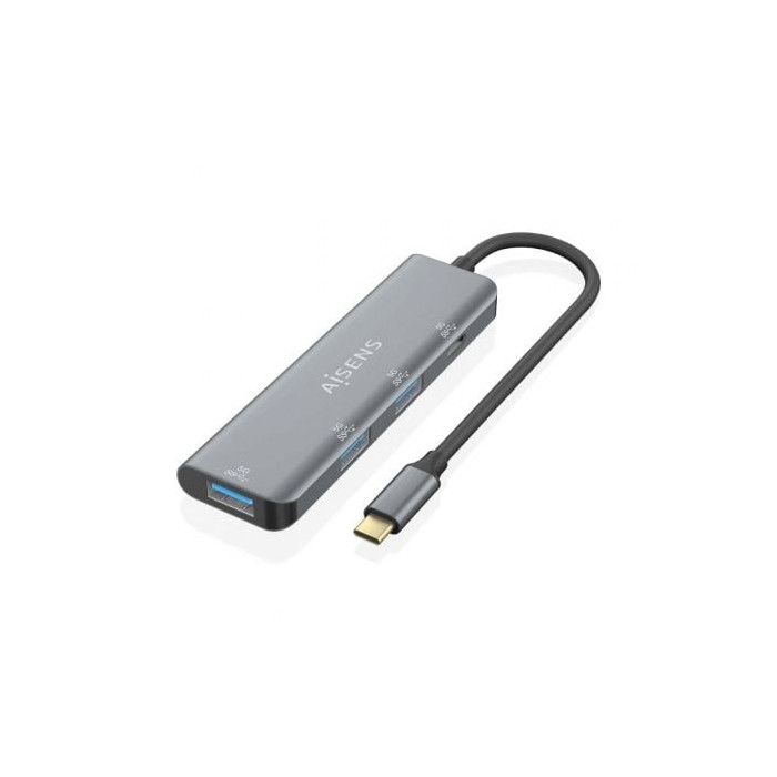 Hub USB Tipo-C Aisens A109-0762/ 3xUSB/ 1xUSB Tipo-C/ Gris | Hubs USB