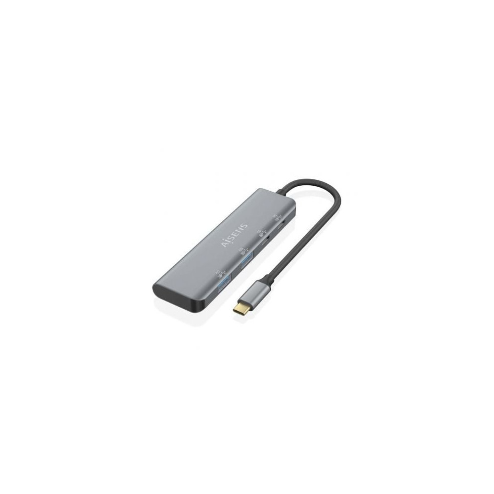 Hub USB Tipo-C Aisens A109-0763/ 2xUSB/ 2xUSB Tipo-C/ Gris | Hubs USB