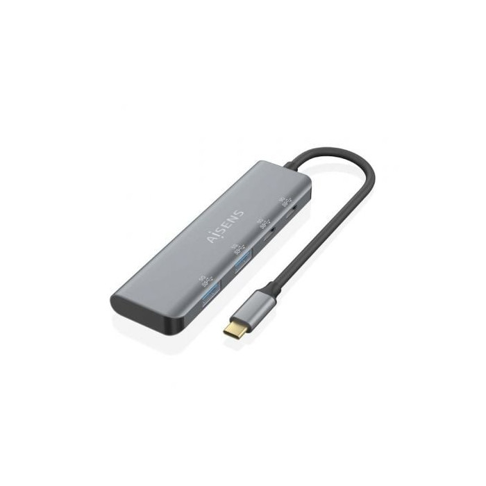 Hub USB Tipo-C Aisens A109-0763/ 2xUSB/ 2xUSB Tipo-C/ Gris | Hubs USB