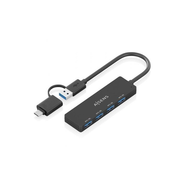 Hub USB Tipo-C + USB 3.1 Aisens A109-0987/ 4xUSB | Hubs USB