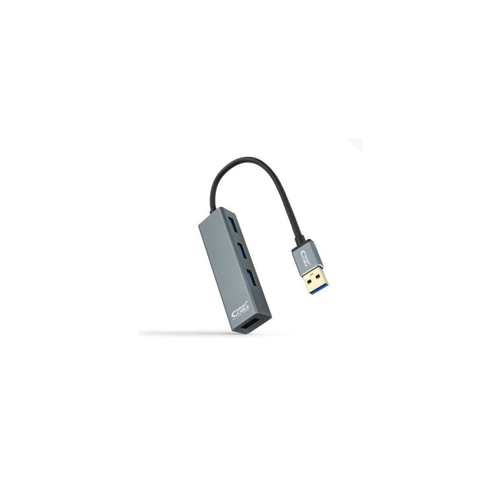 Hub USB 3.0 Nanocable 10.16.4402/ 4xUSB/ Gris | Hubs USB