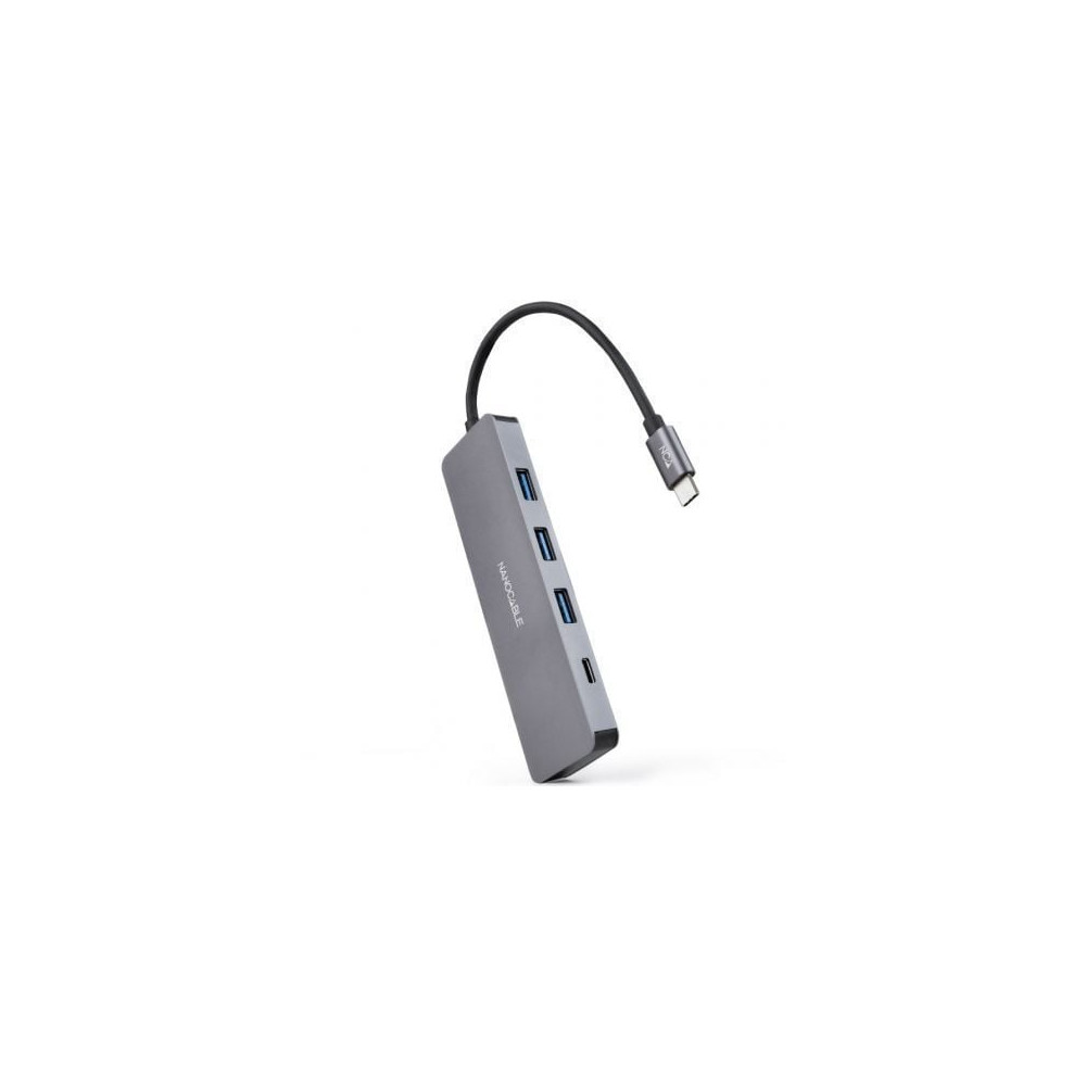 Hub USB Tipo-C Nanocable 10.16.4409/ 3xUSB/ 1xUSB Tipo-C/ Gris | Hubs USB