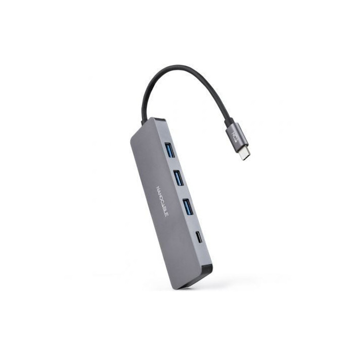 Hub USB Tipo-C Nanocable 10.16.4409/ 3xUSB/ 1xUSB Tipo-C/ Gris | Hubs USB