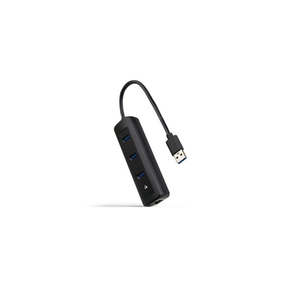 Hub USB 3.0 Nanocable 10.16.4604/ 3xUSB/ 1xRJ45/ Negro | Hubs USB