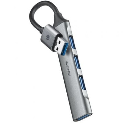 Hub USB NGS IHUB4 Micro/ 4xUSB/ Gris | Hubs USB