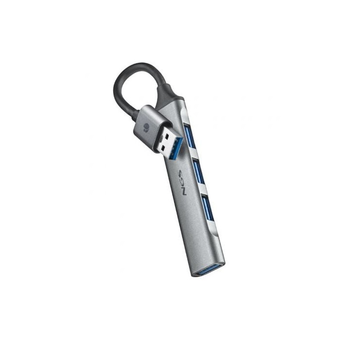 Hub USB NGS IHUB4 Micro/ 4xUSB/ Gris | Hubs USB