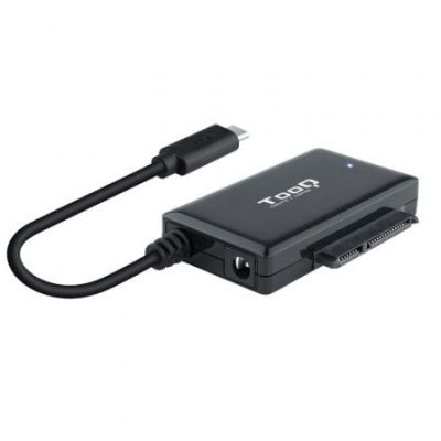 Adaptador para Discos Duros 2.5'/3.5' TooQ TQHDA-02C/ USB Tipo-C Macho - SATA | Cajas Externas
