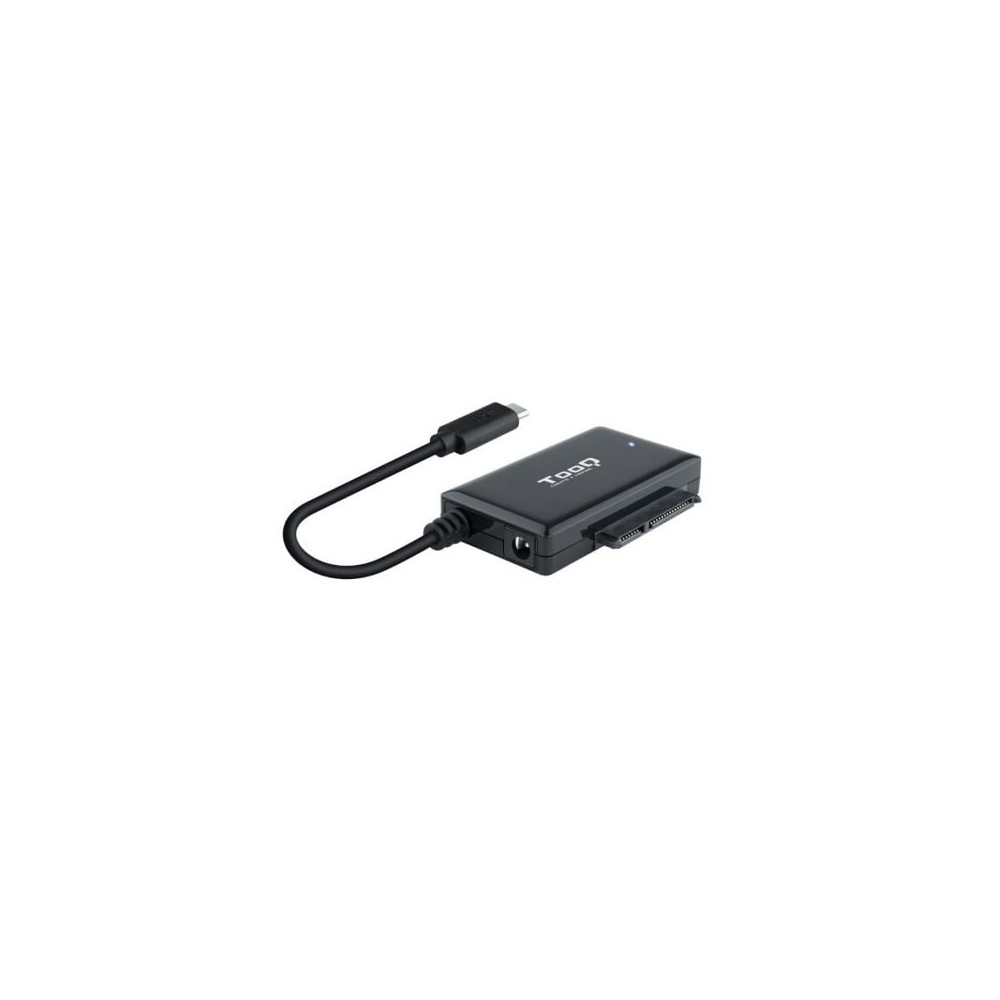 Adaptador para Discos Duros 2.5'/3.5' TooQ TQHDA-02C/ USB Tipo-C Macho - SATA | Cajas Externas