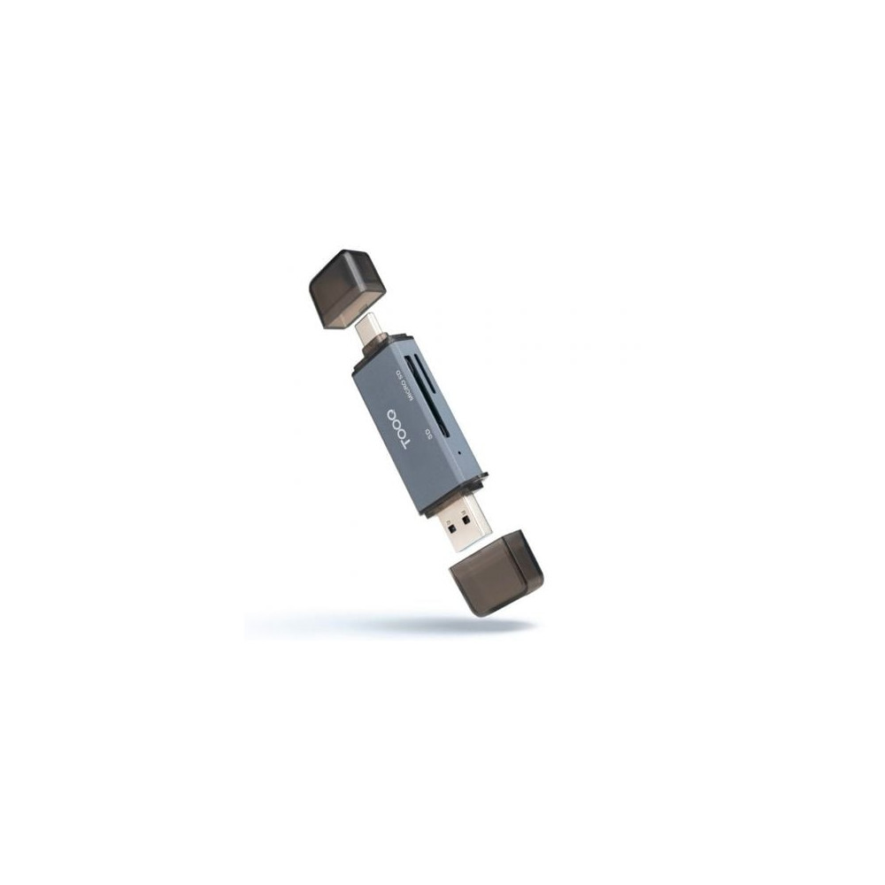 Lector de Tarjetas Externo TooQ TQR-3001G/ USB 3.0 y USB Tipo-C | Lectores de Tarjetas
