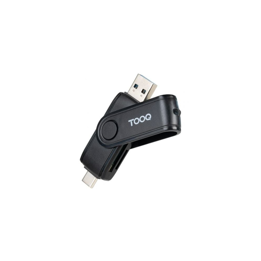 Lector de Tarjetas Externo TooQ TQR-3003B/ USB 2.0 y USB Tipo-C | Lectores de Tarjetas