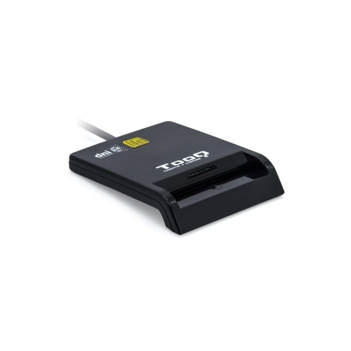 Lector de DNI TooQ TQR-211B/ USB Tipo-C/ Negro | Lectores DNI