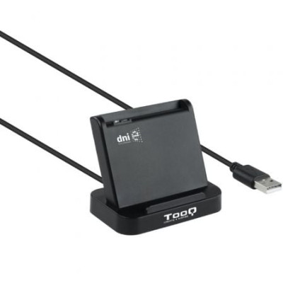 Lector de DNI TooQ TQR-220B/ USB 2.0/ Negro | Lectores DNI