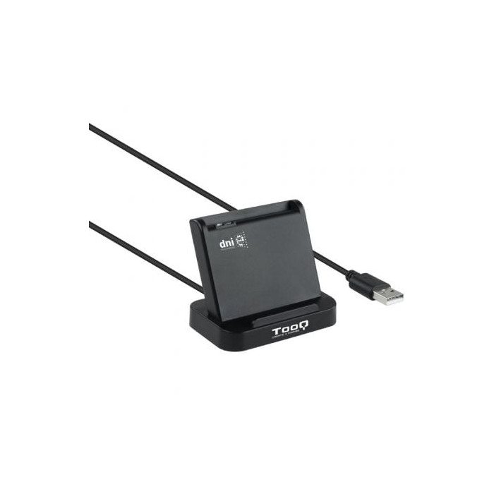 Lector de DNI TooQ TQR-220B/ USB 2.0/ Negro | Lectores DNI