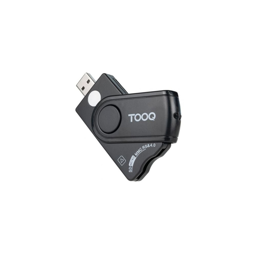 Lector de DNI, Tarjetas Inteligentes, SD y MicroSD TooQ TQR-3012B/ USB 2.0/ Negro | Lectores DNI