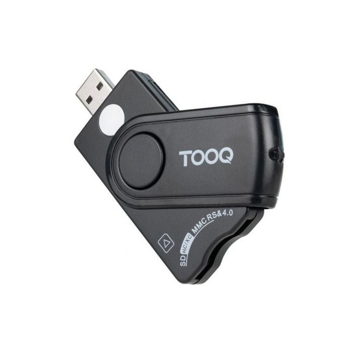 Lector de DNI, Tarjetas Inteligentes, SD y MicroSD TooQ TQR-3012B/ USB 2.0/ Negro | Lectores DNI
