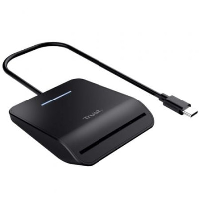 Lector de DNI Trust Primo 26061/ USB Tipo-C/ Negro | Lectores DNI
