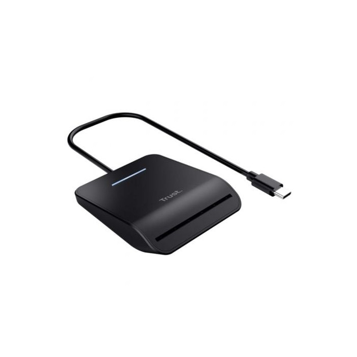 Lector de DNI Trust Primo 26061/ USB Tipo-C/ Negro | Lectores DNI