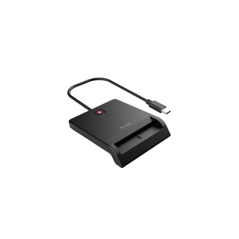 Lector de Tarjetas Inteligentes Trust Primo 26253/ USB Tipo-C/ Negro | Lectores DNI