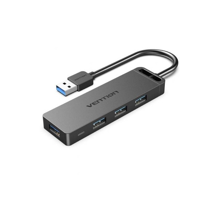 Hub USB 3.0 Vention CHLBB/ 4xUSB/ 1xMicroUSB PD | Hubs USB