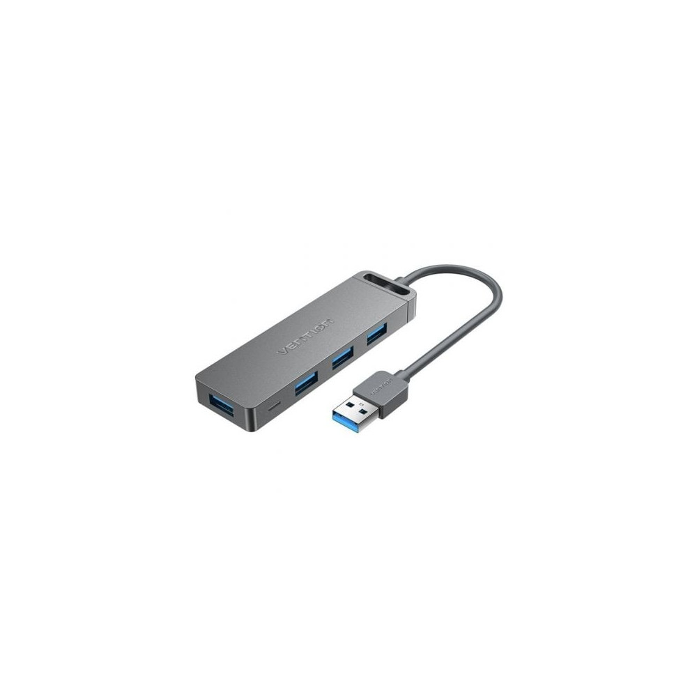 Hub USB 3.0 Vention CHLHB/ 4xUSB/ 1xMicroUSB PD/ Gris | Hubs USB