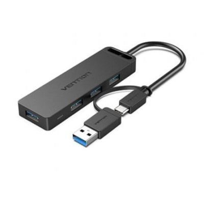 Hub USB 3.0 y Tipo-C Vention CHTBB/ 4xUSB/ USB Tipo-C PD | Hubs USB