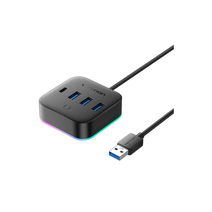 Hub USB 3.0 Vention CHZBC/ 3xUSB/ 1xUSB Tipo-C/ 1xUSB Tipo-C PD | Hubs USB