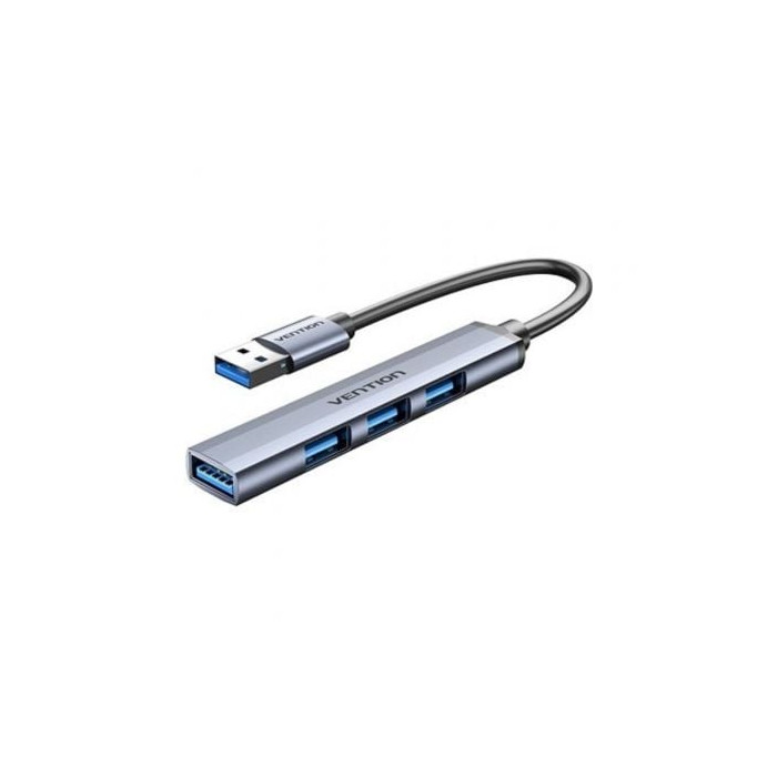 Hub USB 3.0 Vention CKOHB/ 4xUSB/ Gris | Hubs USB