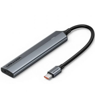 Hub USB Tipo-C 3.2 Vention CKYHB/ 4xUSB Tipo-C/ 1xUSB Tipo-C PD | Hubs USB