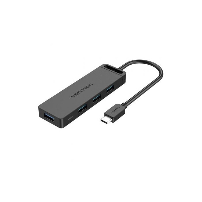 Hub USB Tipo-C Vention TGKBB/ 4xUSB/ 1xMicroUSB PD | Hubs USB