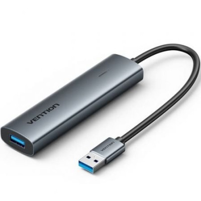 Hub USB 3.0 Vention TGXHB/ 1xUSB Tipo-C/ 3xUSB/ 1xUSB Tipo-C PD/ Gris | Hubs USB