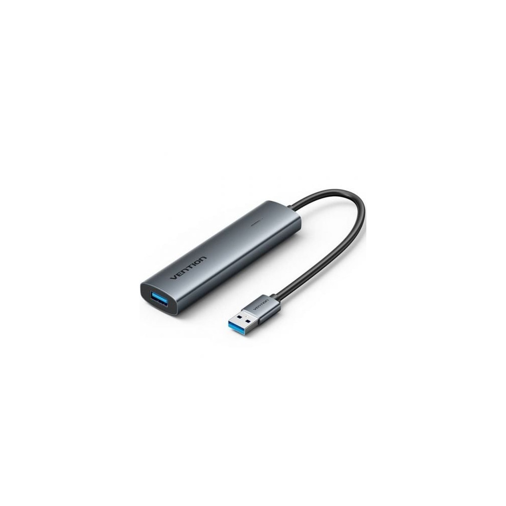 Hub USB 3.0 Vention TGXHB/ 1xUSB Tipo-C/ 3xUSB/ 1xUSB Tipo-C PD/ Gris | Hubs USB