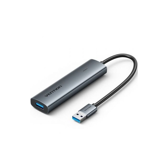 Hub USB 3.0 Vention TGXHB/ 1xUSB Tipo-C/ 3xUSB/ 1xUSB Tipo-C PD/ Gris | Hubs USB