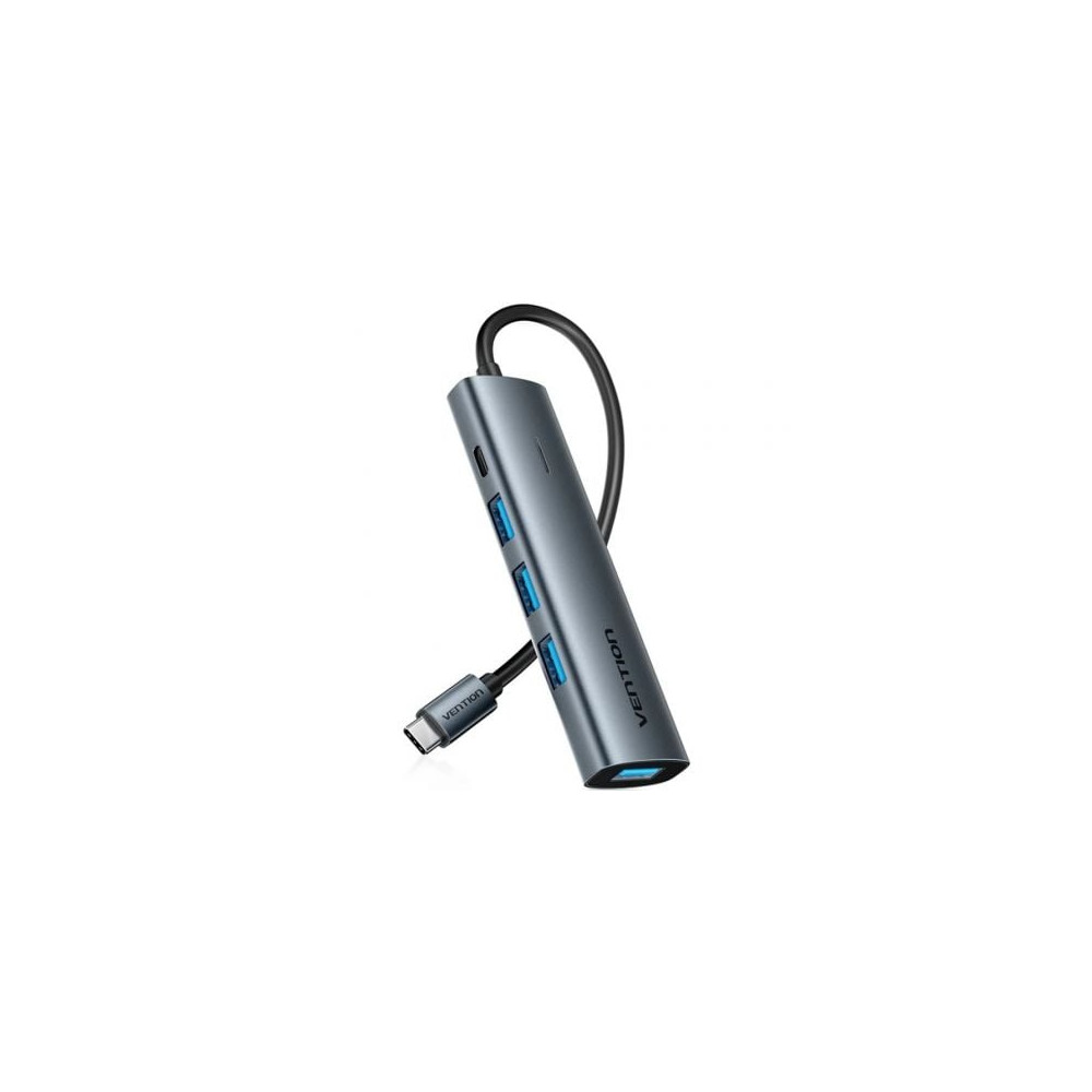 Hub USB Tipo-C 3.0 Vention TGZHB/ 3xUSB/ 1xUSB Tipo-C PD/ Gris | Hubs USB