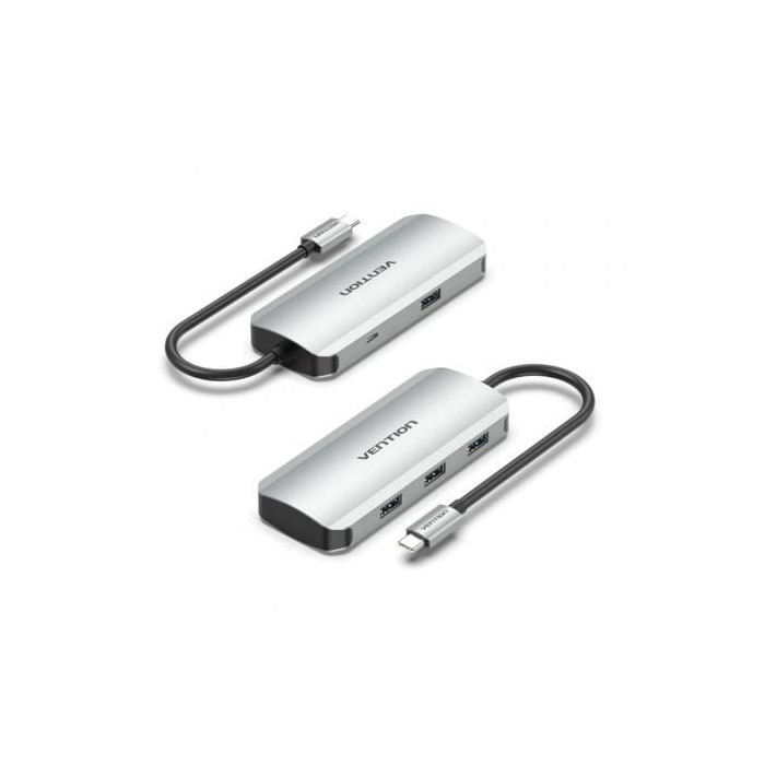 Hub USB Tipo-C Vention TNAHB/ 4xUSB/ 1xMicroUSB PD | Hubs USB