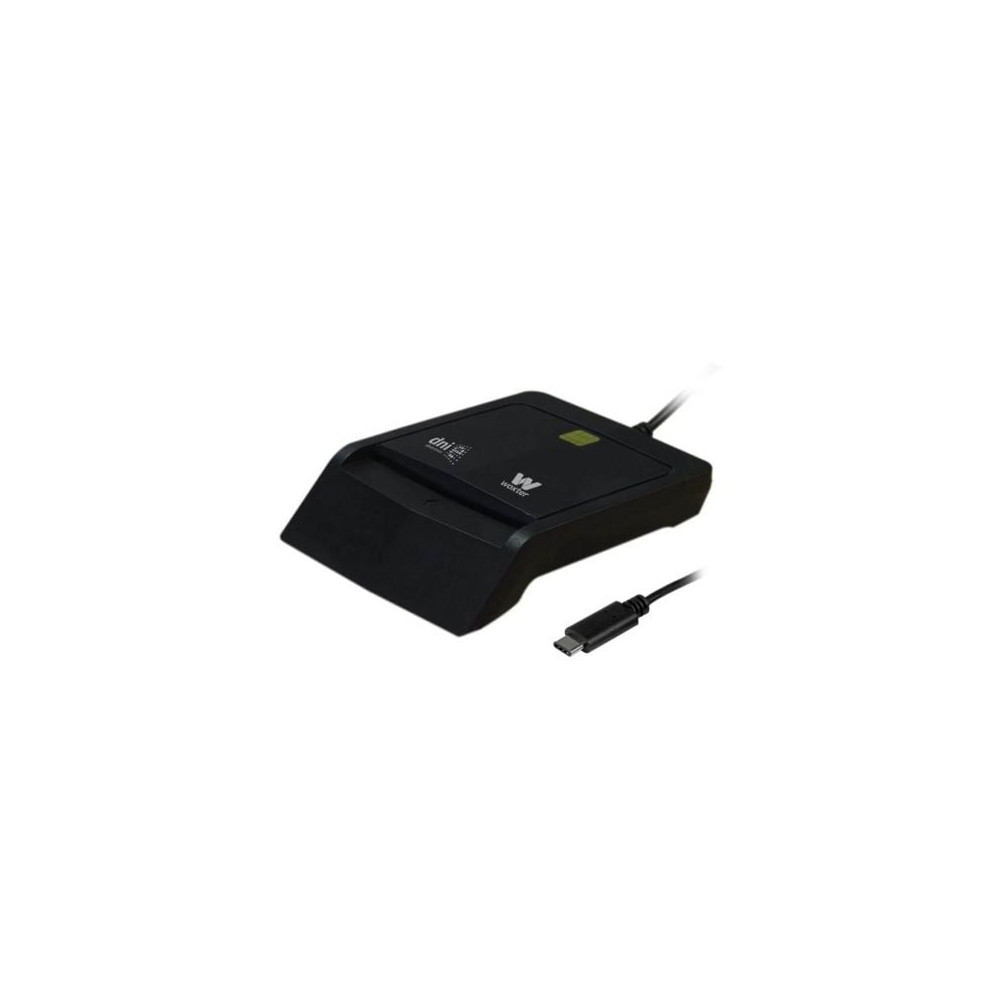 Lector de DNI y Tarjetas Woxter PE26-200/ USB Tipo-C/ Negro | Lectores DNI