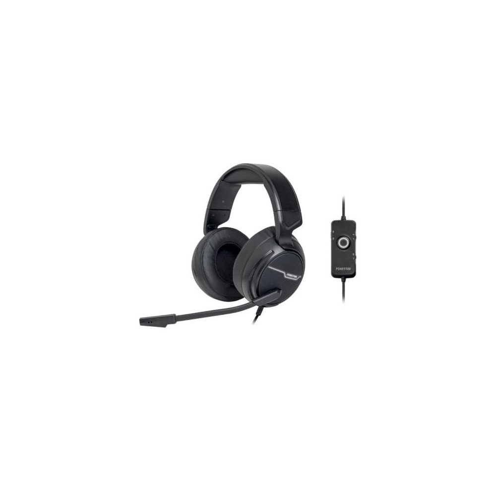 Auriculares Gaming con Micrófono Fonestar WIN-U/ USB/ Negros | Auriculares y Micrófonos
