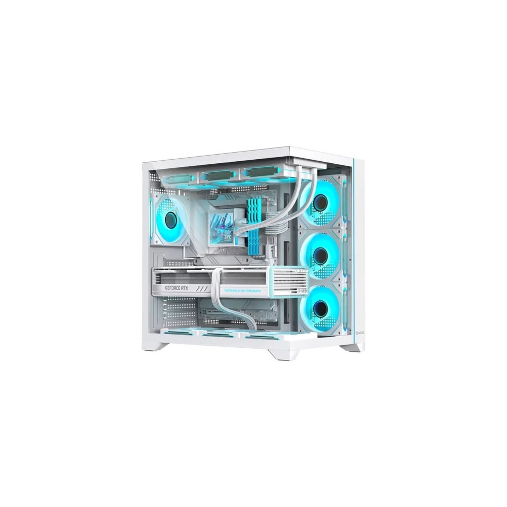 Caja Gaming Semitorre Hiditec H3 Pro// Blanca | Cajas ATX
