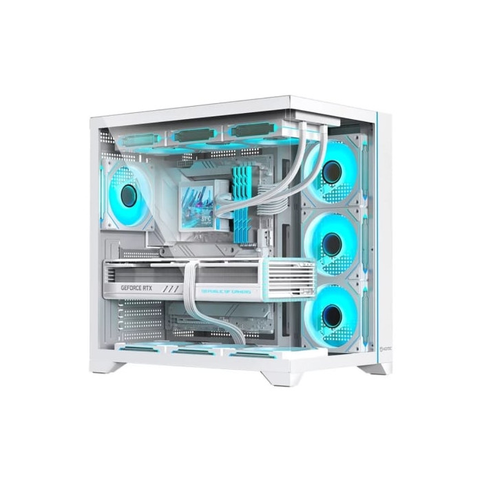 Caja Gaming Semitorre Hiditec H3 Pro// Blanca | Cajas ATX