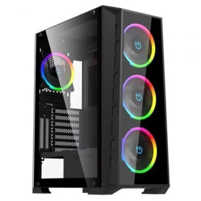 Caja Gaming Semitorre Hiditec MH12 GLASS | Cajas ATX