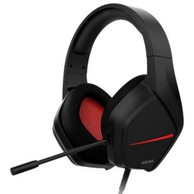 Auriculares Gaming con Micrófono Krom Kopa Move/ Jack 3.5/ Negros | Auriculares y Micrófonos